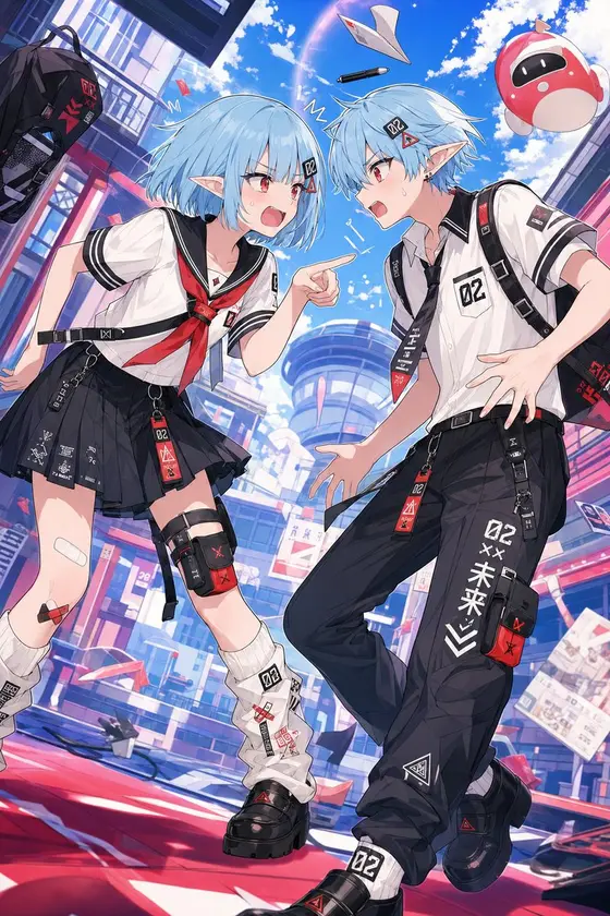 Retro Anime Gender Swap Visual preview image 1
