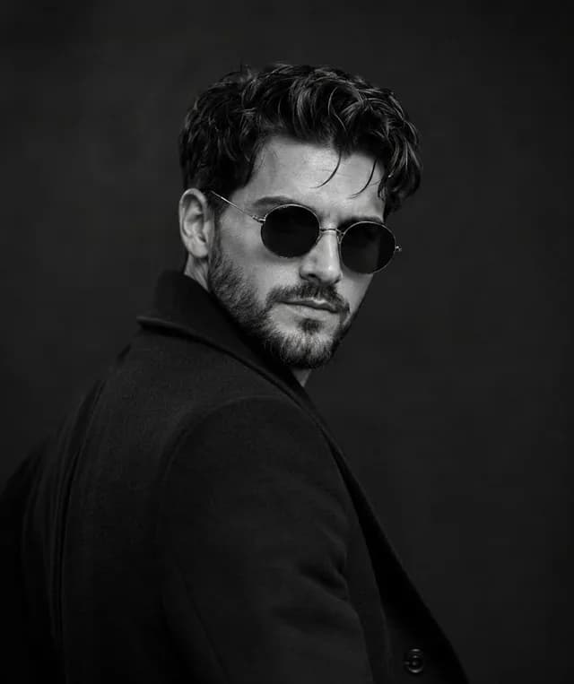 Monochrome Noir Fashion Portrait preview image 1