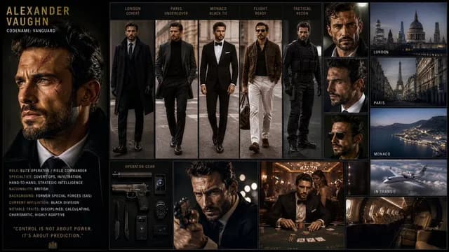 Hollywood Spy-Thriller Character Board preview image 1
