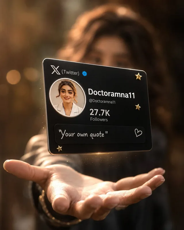 Floating Black Profile Card Concept preview image 1