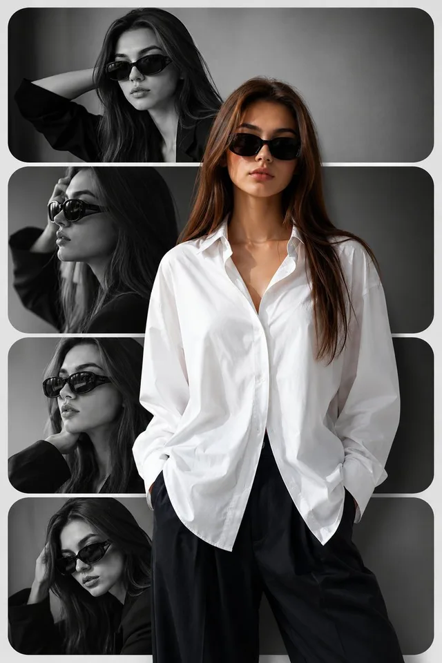 Editorial Fashion Collage Poster preview image 1