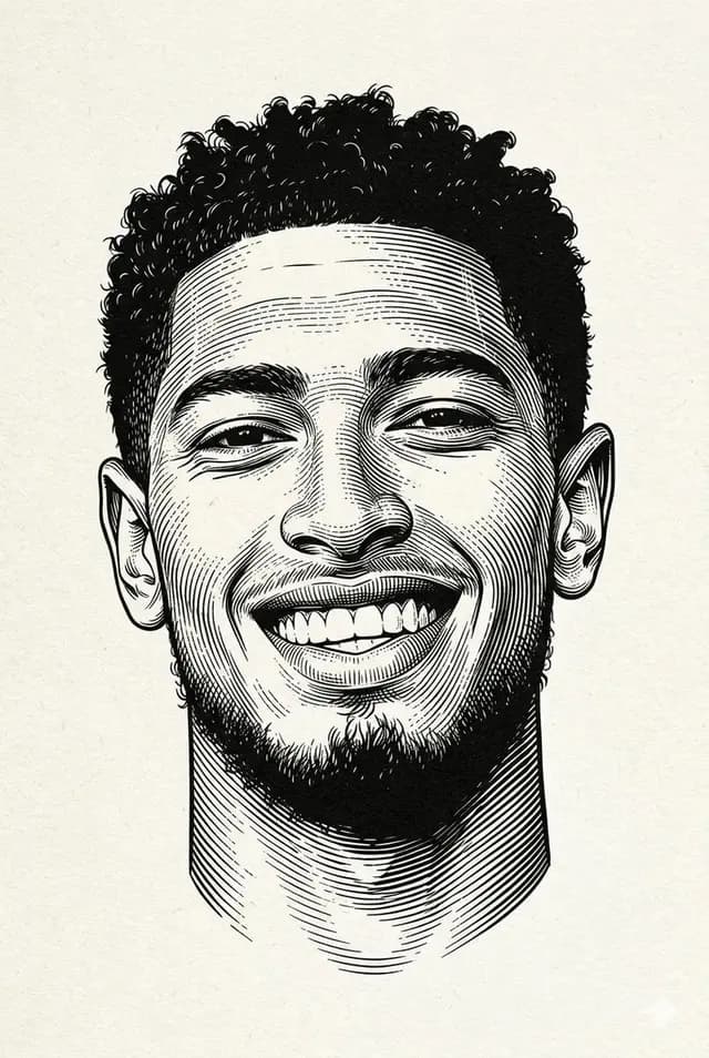 Classic Engraved Portrait Illustration preview image 1