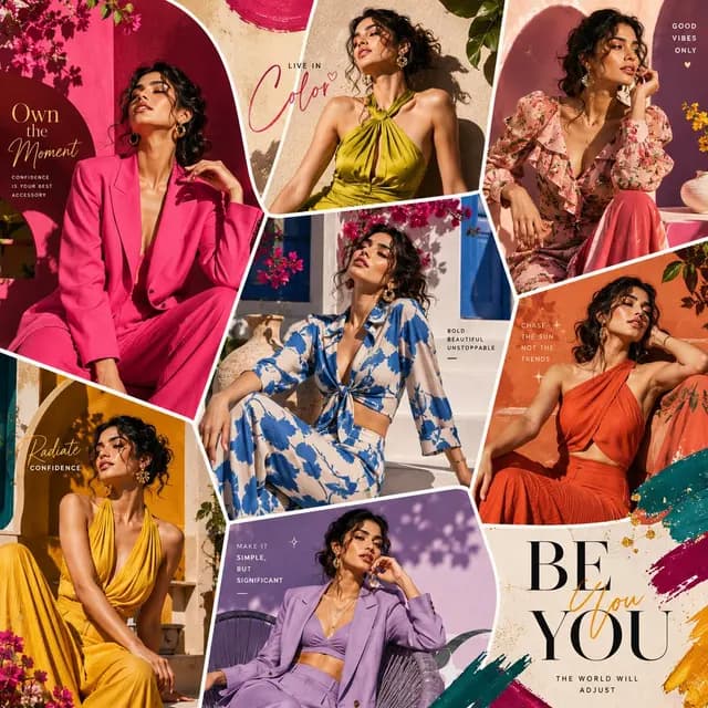 Luxury Fashion Editorial Collage preview image 1