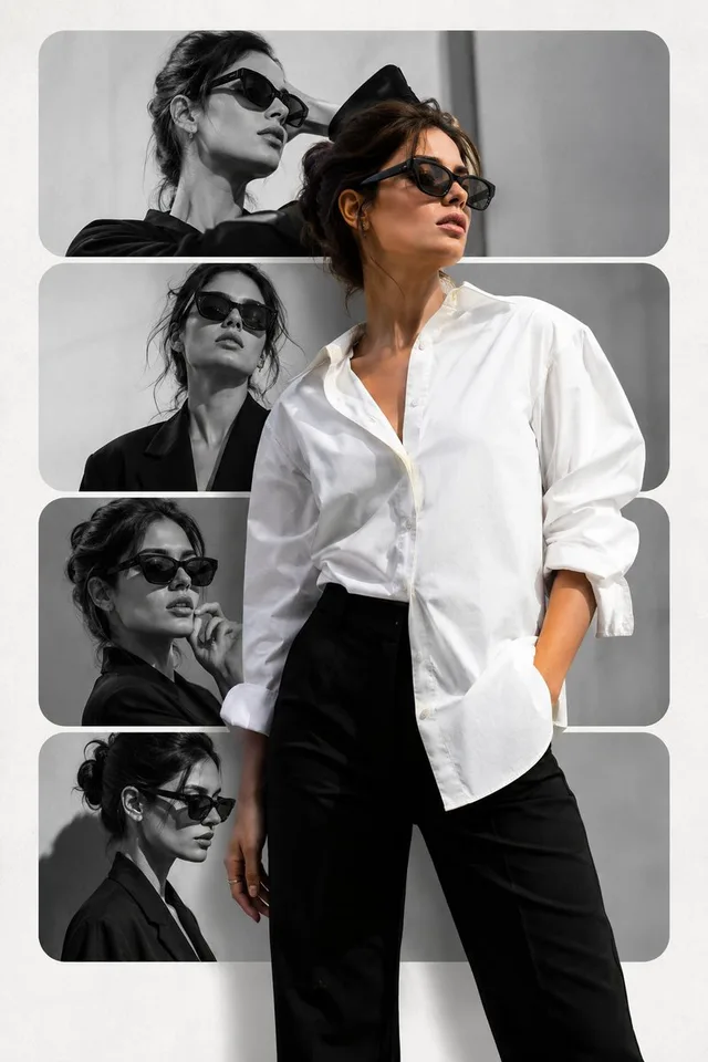 Minimalist Editorial Fashion Collage preview image 1