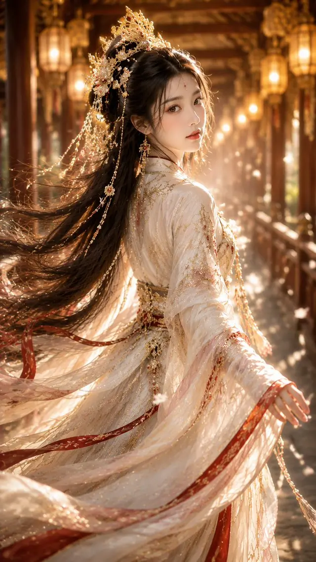 Ancient Chinese Fantasy Female Portrait preview image 1