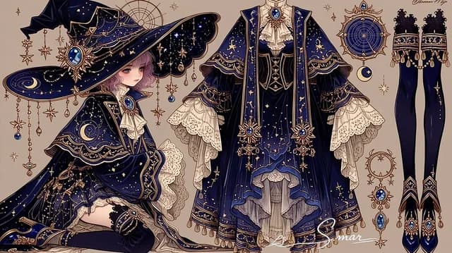 Celestial Witch Outfit Sheet preview image 1