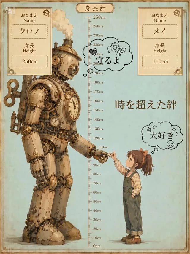 Steampunk Height Difference Poster preview image 1