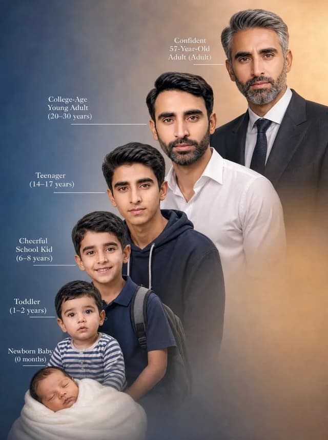 Life Stages Composite Portrait preview image 1