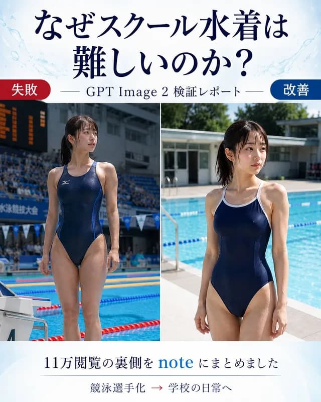 Japanese GPT Image 2 Swimsuit Report Poster preview image 1