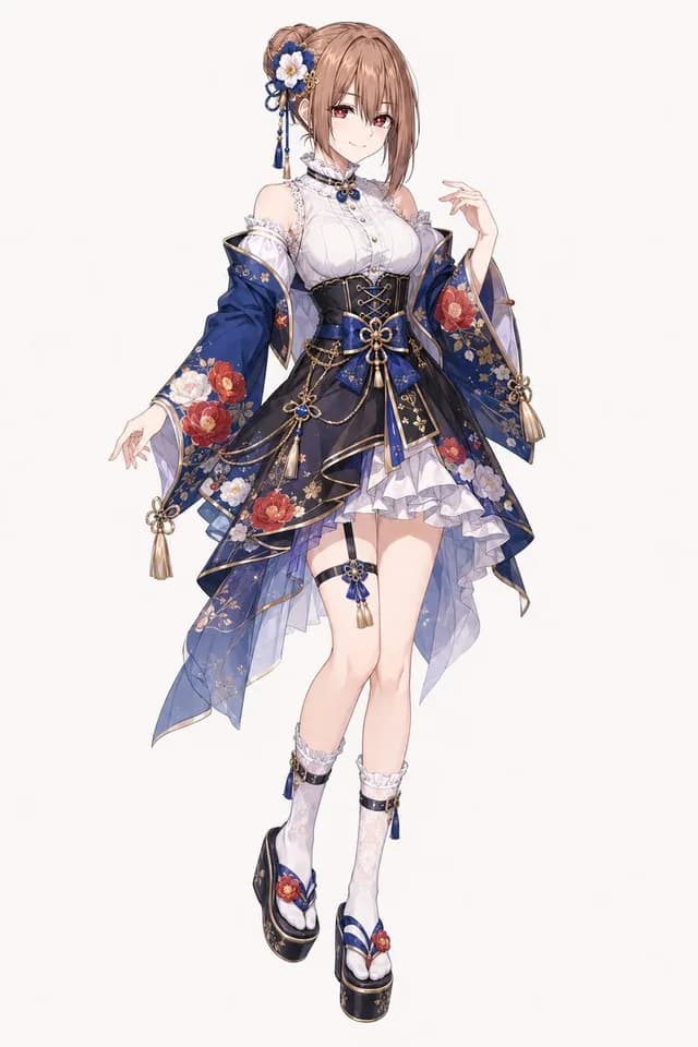Wa-Modern Floral Idol Dress preview image 1