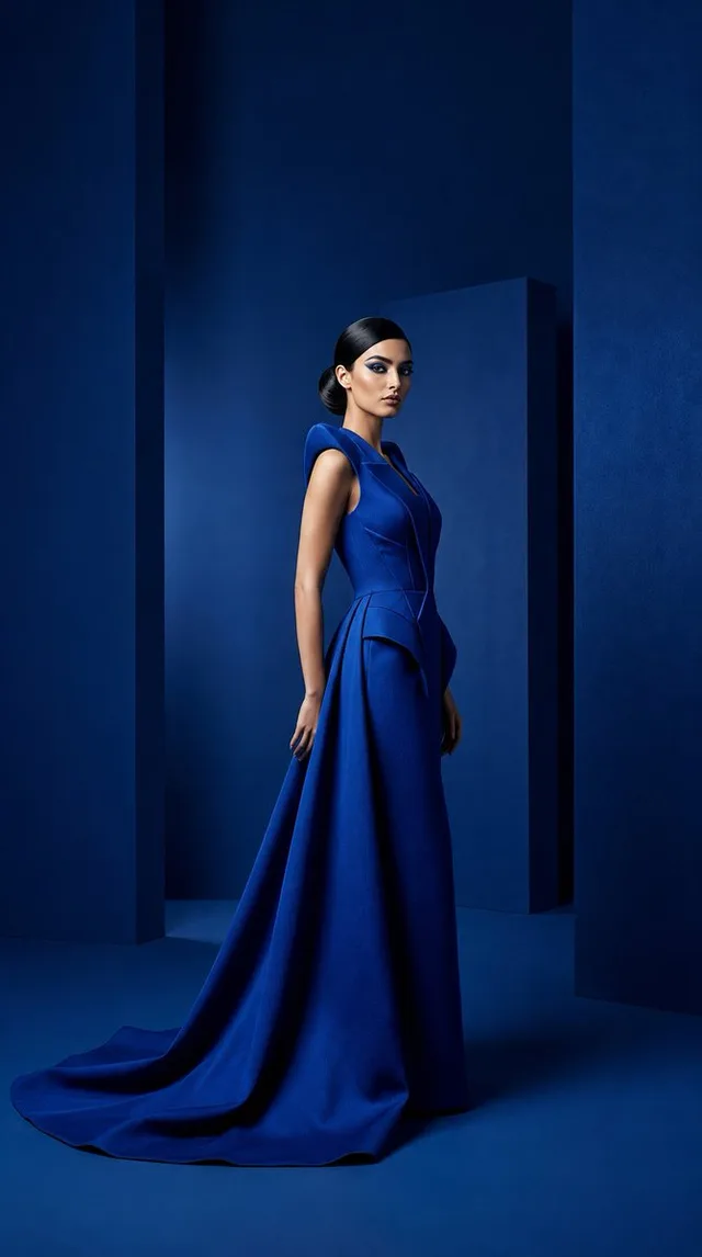 Cobalt Couture Editorial Portrait preview image 1