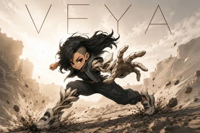 VEYA Anime Canyon Action Poster preview image 1