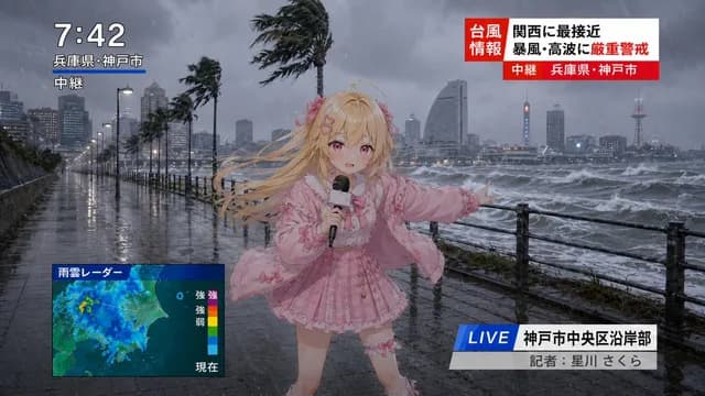 Anime Typhoon Live News Reporter preview image 1