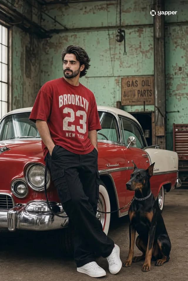 Vintage Car Streetwear Fashion Shoot preview image 1