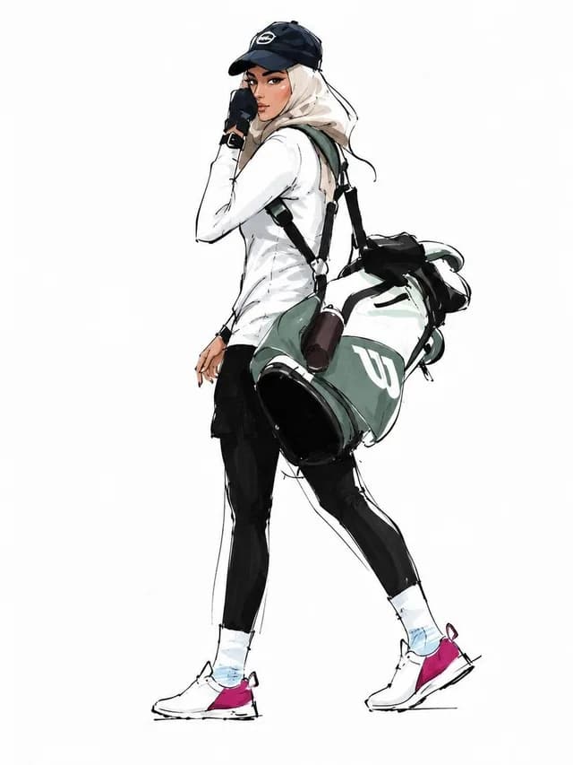 Vogue Style Fashion Illustration preview image 1