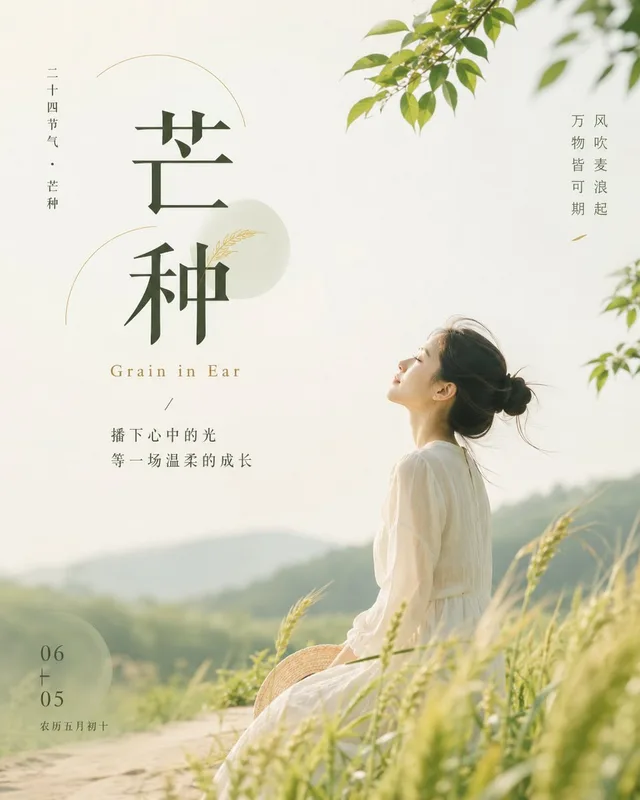 Grain in Ear Seasonal Poster preview image 1