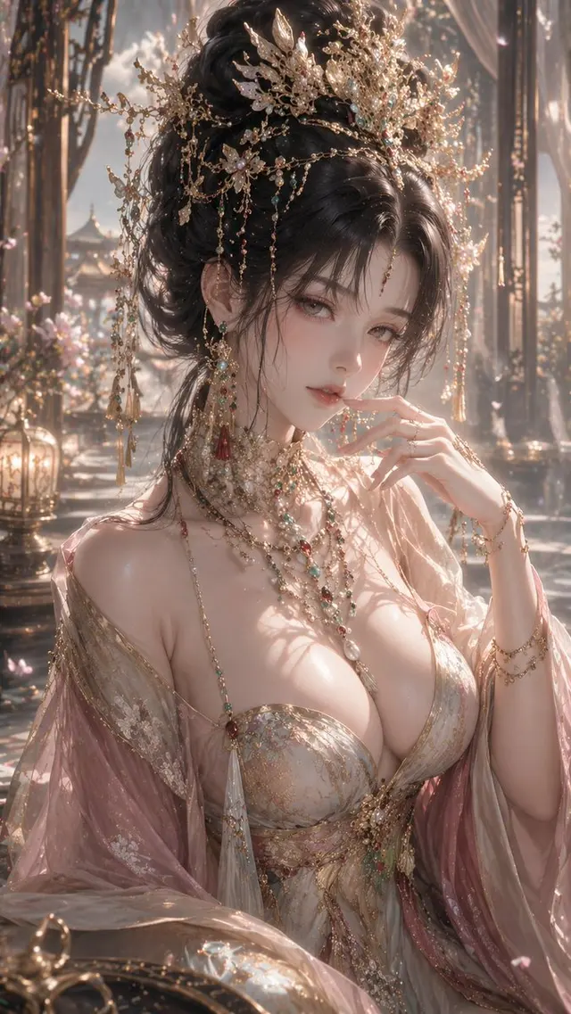 3D CG Oriental Fantasy Goddess Portrait preview image 1