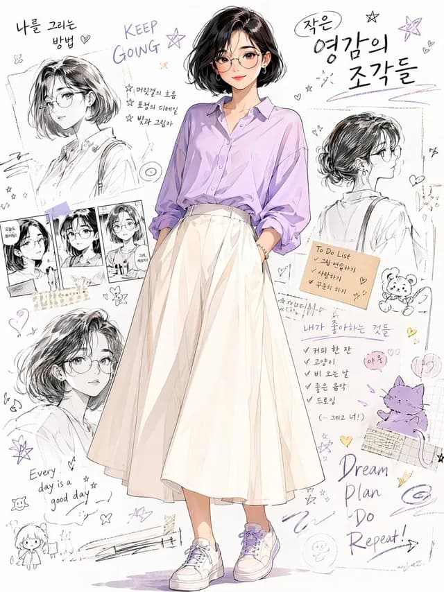 Anime Portrait Artistic Collage preview image 1