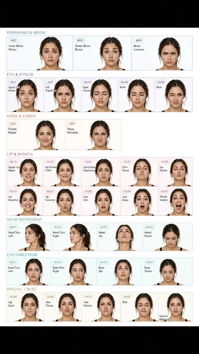 Facial Expression Anatomy Sheet preview image 1