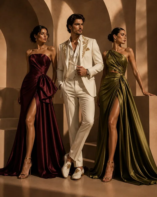 Luxury Editorial Trio in Couture preview image 1