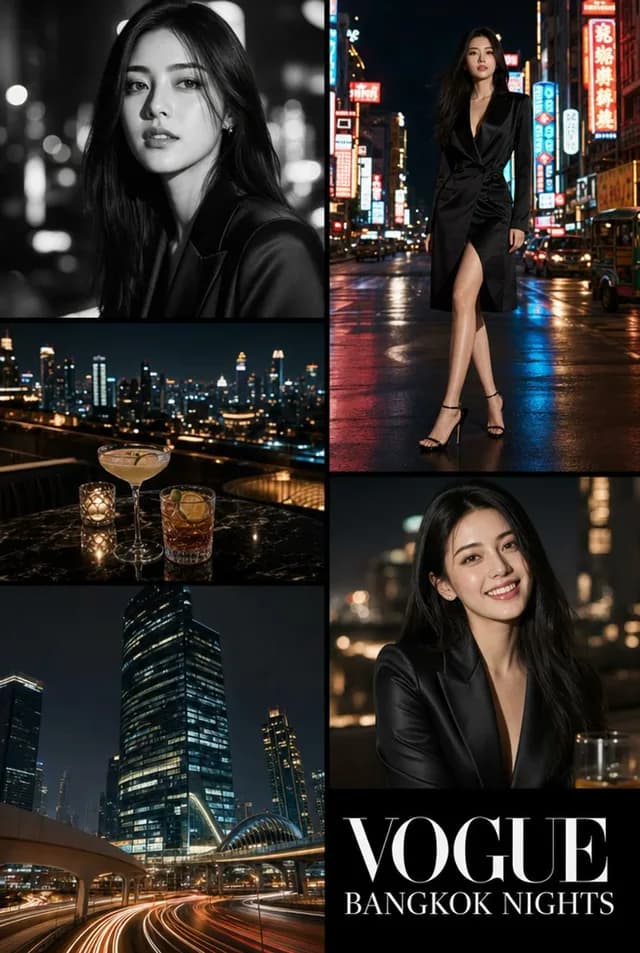 Vogue Bangkok Nights Collage preview image 1