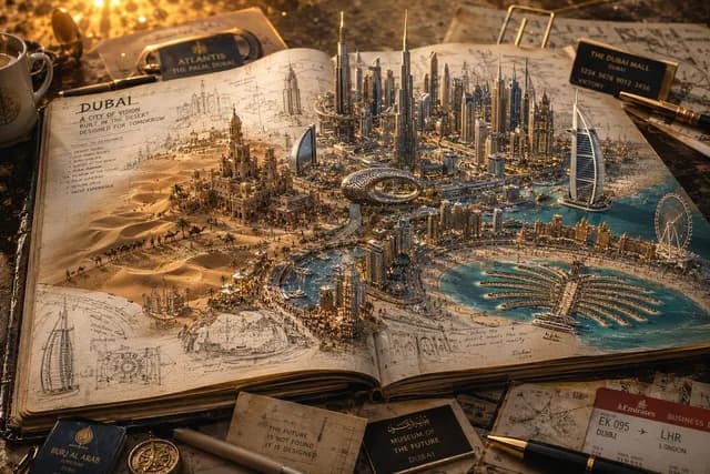 3D Notebook World Travel Poster preview image 1