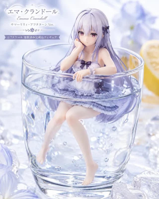 Pastel Anime Figure in Sparkling Glass preview image 1
