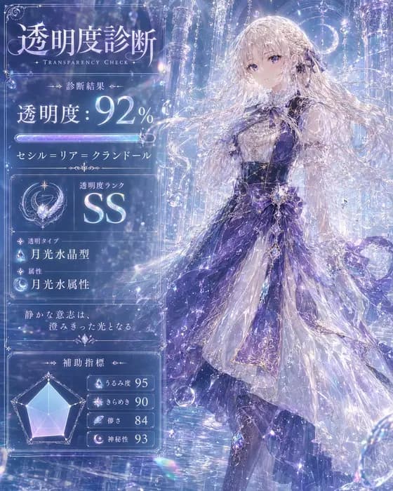 Moonlit Transparency Check Card preview image 1