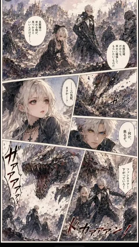 Gritty Sci-Fi Shoujo Manga Page preview image 1