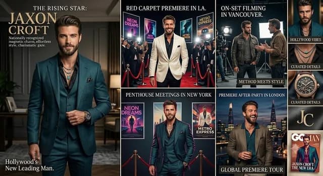 Hollywood Star Editorial Collage preview image 1
