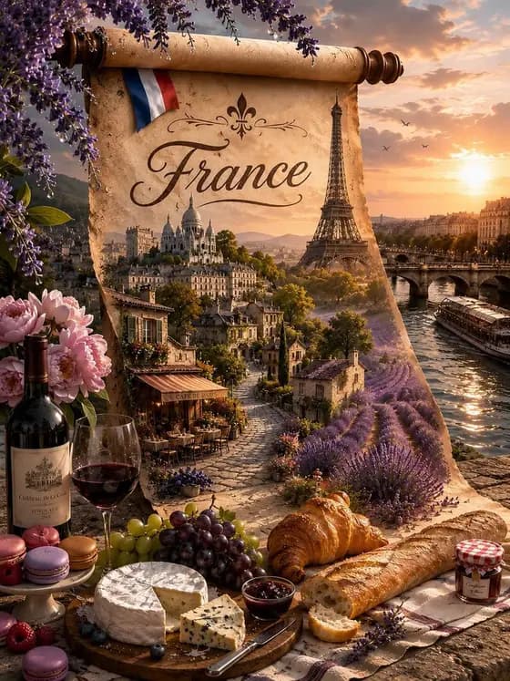 Fantasy Country Travel Poster preview image 1
