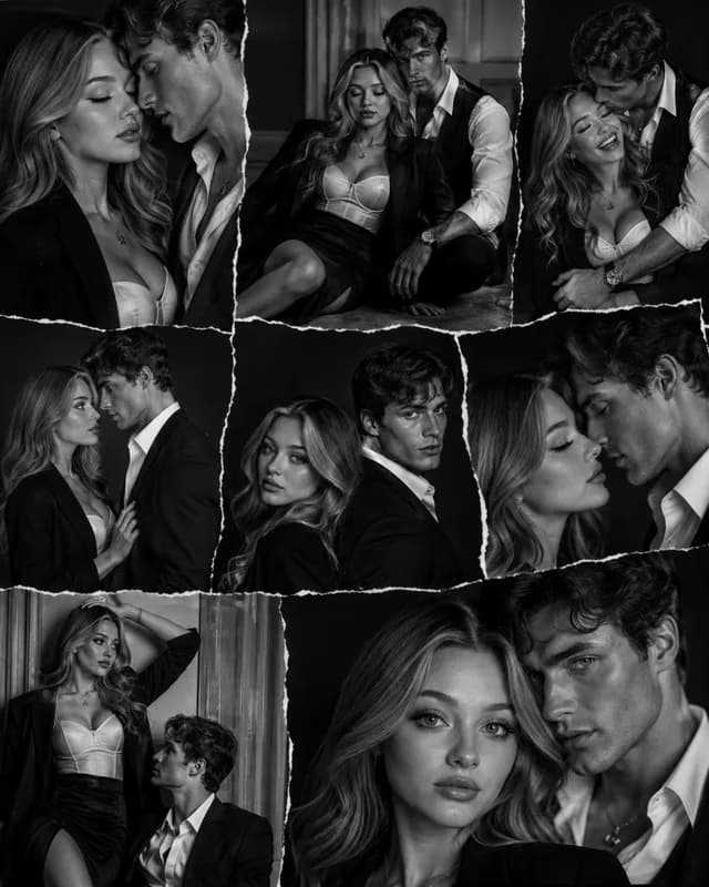 B&W Editorial Fashion Collage preview image 1