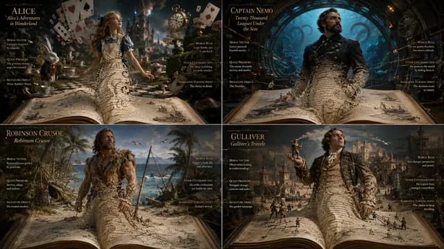 Living Manuscript Book Hero Grid preview image 1
