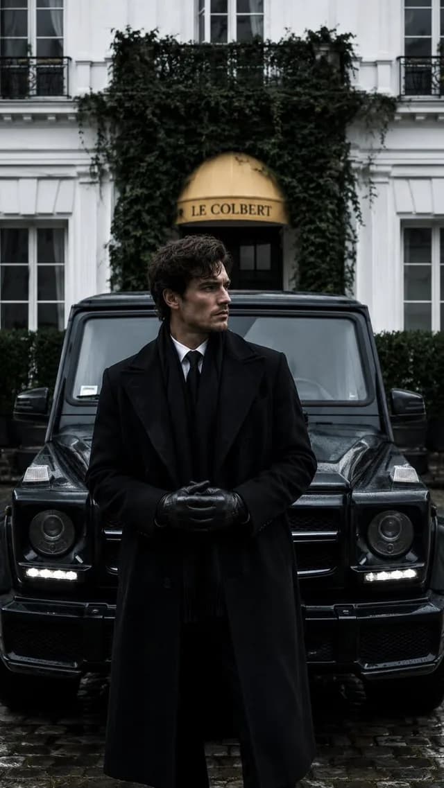 Monochrome Luxury Editorial Portrait preview image 1