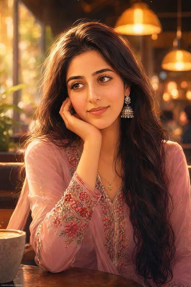 Anime Portrait of South Asian Woman preview image 1