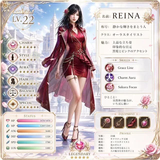 Premium RPG Character Card UI preview image 1