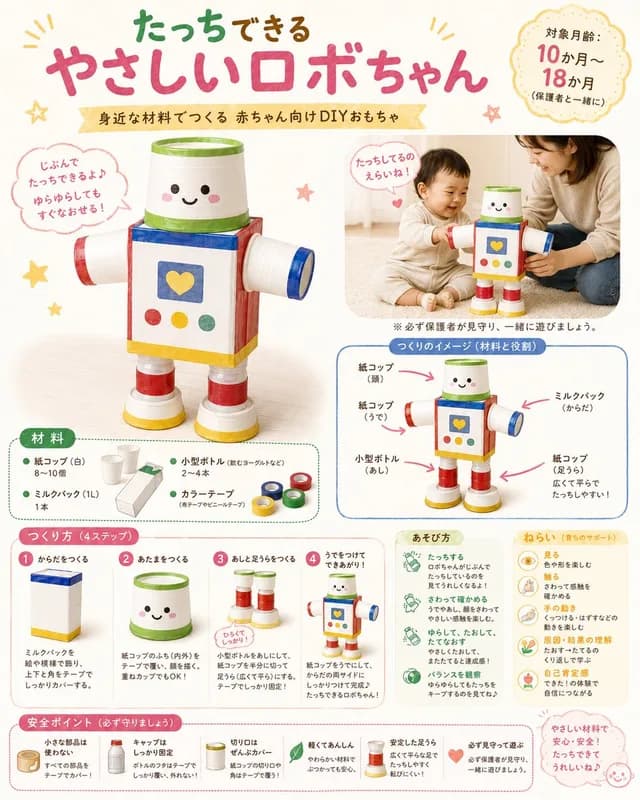 DIY Baby Robot Toy Concept Sheet preview image 1