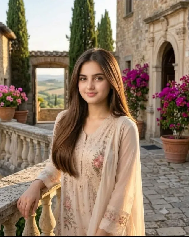 Golden Hour Villa Portrait preview image 1