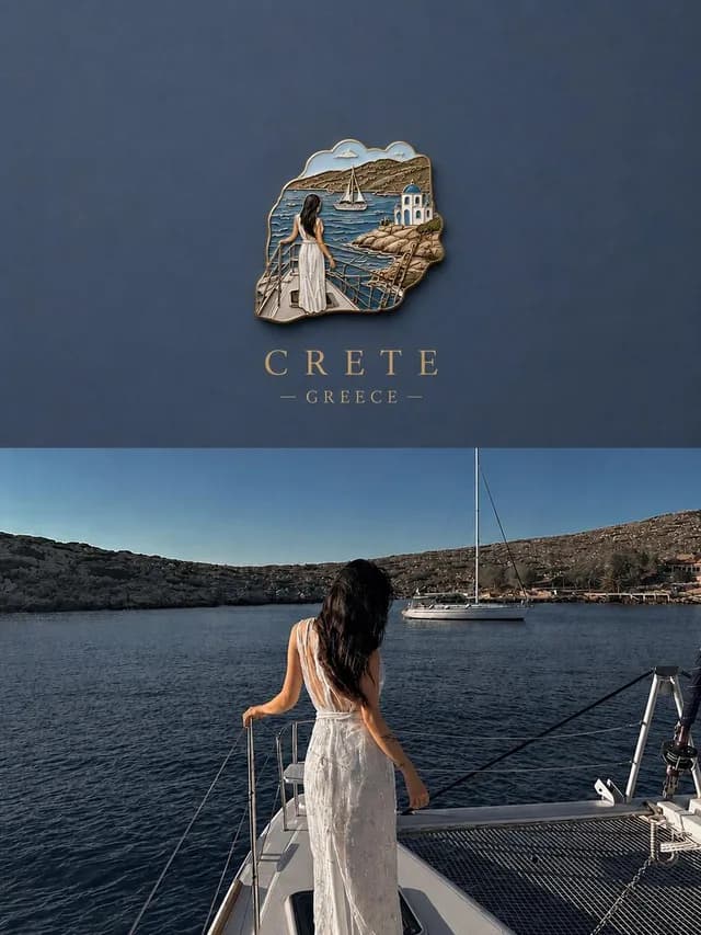 3D Souvenir Badge Travel Poster preview image 1