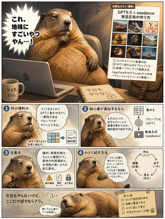 Lazy Capybara Ad Workflow Comic preview image 1