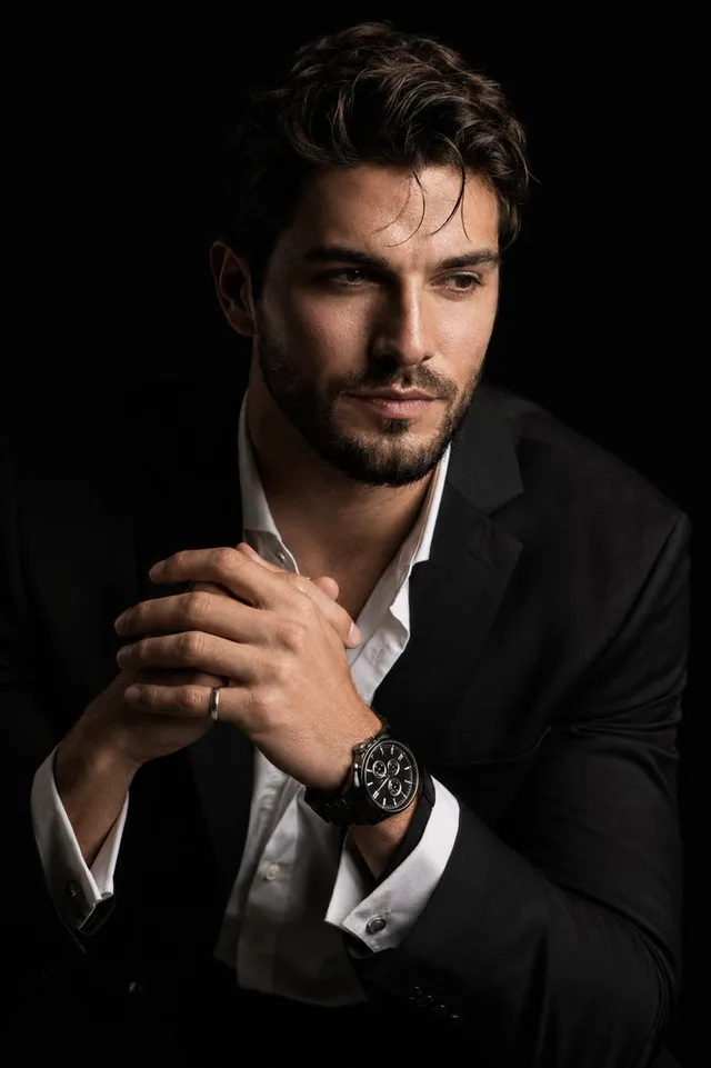 Hyper-Realistic Chiaroscuro Portrait preview image 1