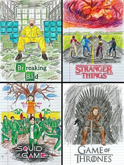 Movie Poster to Kid's Crayon Drawing preview image 1