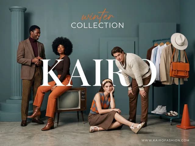 Retro-Modern Fashion Editorial Advertisement preview image 1