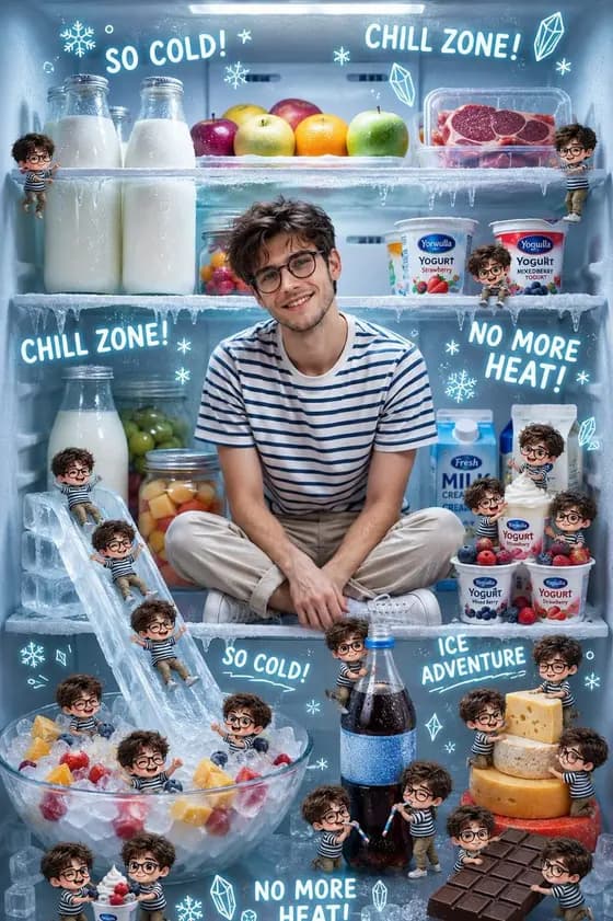 Chibi Boys in a Frozen Refrigerator preview image 1
