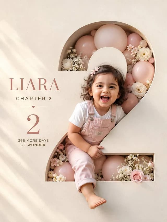 Luxury 3D Birthday Poster preview image 1