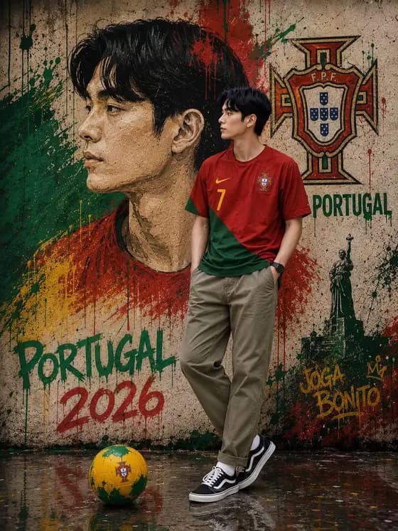 South Korean Graffiti Jersey Portrait preview image 1