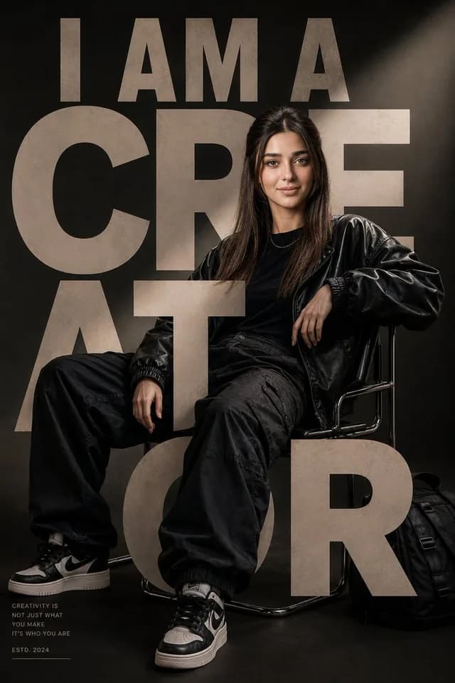 Luxury Streetwear Editorial Poster preview image 1
