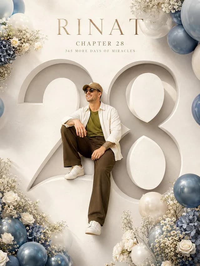 Luxury Birthday Milestone Poster preview image 1