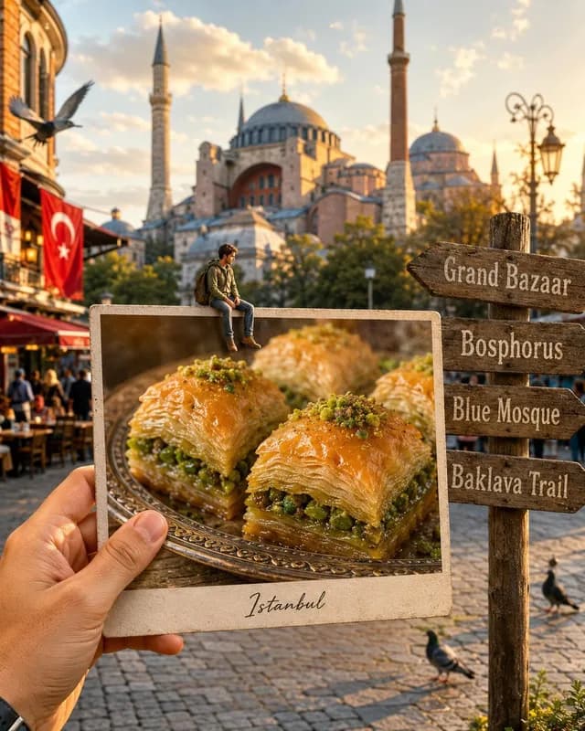 Hyper-realistic Travel Food Postcard preview image 1
