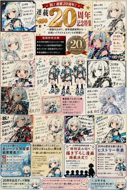 Manga Magazine 20th Anniversary Special Page preview image 1